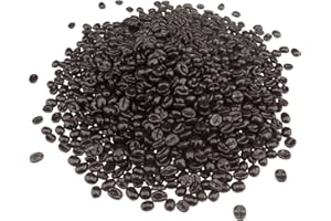 ginojex Künstliche Kaffeebohnen 500g (1500 Pcs) gefälschte Kaffeebohnen für Home Kitchen Table Centerpiece Cafe Shop Kabinett Anzeige