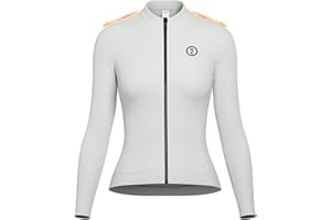 INBIKE Maillot Ciclismo Mujer Invierno Forro Polar Cintura Acentuada Largo Ropa Choque de colores retro LY