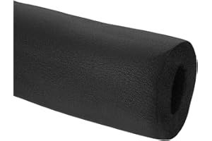 PATIKIL 1-5/16"(34mm) ID x 6.6Ft Pipe Insulation Foam Tubes, Pipe Cover Wrap Roll Bar Padding Tubing for Handle Grip HVAC Outdoor Air Conditioner Units, Black