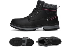 ARRIGO BELLO Snow Boots Womens Winter Boots Warm Ankle Fully Fur Lined Anti-Slip Leather Boots Work Walking Hiking Outdoor Urban 4UK-7UK