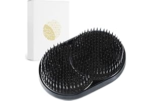 Wazakura Ikebana Kenzan Soleil et Lune - Outil Fabriqué au Japon - Support de Fleurs Japonais Couleur Noir pour Arrangement Floral, Oasis, Grenouille