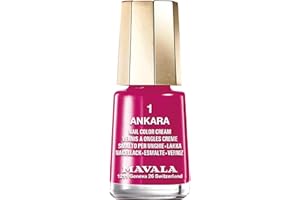 MAVALA - Mini Colors Ankara 01 5 ml, Esmalte de Uñas Pequeño, Color Burdeos, Minimiza la Evaporación, Formulados con Ingredientes Seleccionados, Práctico para Llevar