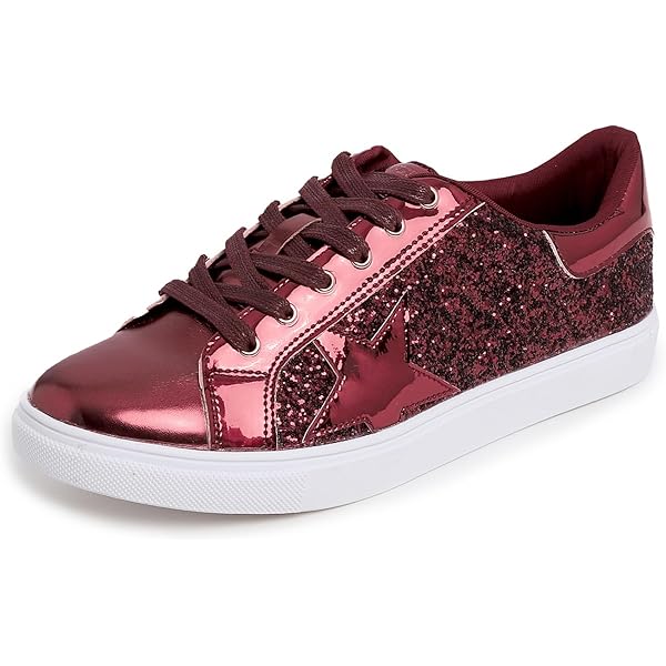 UUBARIS Sneakers Donna Con Glitter Rosa Chiaro – Scarpe Da Tennis Lucide Con Strass E Paillettes – Eleganti E Comode, Suola Antiscivolo – Ideali Per Matrimoni, Feste E Tempo Libero – Taglia 38.5 EU