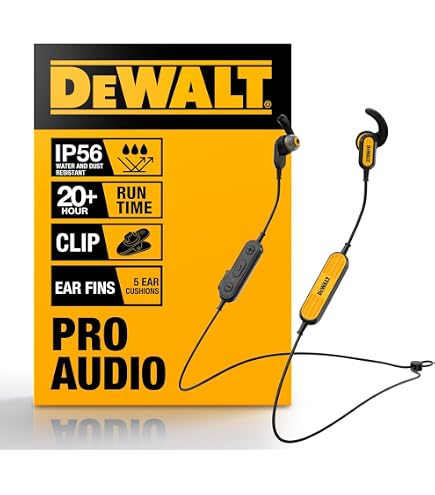 DEWALT | Jobsite Pro Max Neckband Earphones | 190 2093 DWG