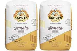 PRESTIGE FOOD & WINE Caputo - Italian Premium Semolina Rimacinata (Double Milled) - 1 kg Pack (2)