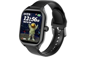GLKYSOE Fitness Tracker Montre Intelligente pour Enfants, Montre Connectée avec Assistant Vocal d'appels Bluetooth,Sport, Moniteur de Sommeil, Podomètre, Montre Sport pour iOS Android