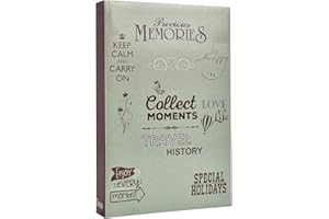 ARPAN Album fotografico per 300 foto 10 x 15 cm con spazio per appunti accanto a ogni fotografia e pagine slip-in (slogan Art)