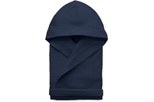 Morbidissimi Accappatoio Nido D’Ape Per Uomo e Donna Con Cappuccio, Cinturino e 2 Tasche, Accappatoi Leggeri Puro Cotone, Pratico e Compatto, S276