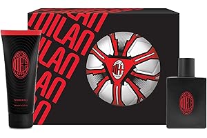 DIAMOND INTERNATIONAL | Confezione Regalo Profumo Uomo da 100ml + Gel Doccia 200ml + Pallone con Logo Ufficiale AC Milan