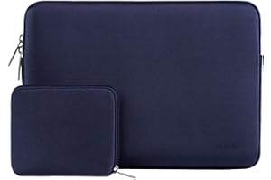 MOSISO Etui na laptopa, kompatybilne z MacBook Air/Pro Retina, notebook 13-13,3", kompatybilne z MacBook Pro 14", 2023-2021, M3, M2, M1, Chip Pro Max, neoprenowy rękaw z małym etui, granatowe