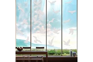 Boao Anti-collision window sticker, bird window stickers, prevent bird strikes on doors, windows, glass, translucent/foggy window sticker, alarm bird sticker