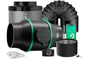 MARS HYDRO iFresh Rohrventilator 150mm/6 – Grow Ventilator mit Abluftsteuerung, Rohrlüfter für Wachstumszelte, Hydrokultur & Klimatisierung