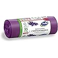 STELLA 009893 Bin Liners with Drawstring, 35 L, Pack of 15, Lavender Scented Bin Liners, Rubbish Bags for Household Waste, Office, Made from LDPE Film, Made from Regranulate, Colour: Lavender/Purple