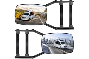 KAOLALI Espejos Caravana Coche, Retrovisores Caravana, 2Pcs Espejos de Remolque Towing, Espejo Retrovisor de Extensión, para Remolque Furgoneta Camion Universal