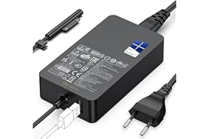 CINDREY Chargeur Surface 127W 15V 8A Alimentation pour Microsoft Surface Book 3/Book 2/1, Surface Laptop Studio 2/1, Surface Pro 11/10/9/8/7+/7/6/5/4/3/X, Surface Laptop 7/6/5/4/3, Windows Surface Go/Tablette