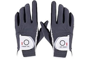 FINGER TEN Gants De Golf Hommes Homme pour PoignEe Paire De Valeur，Gant De Golf Homme Chaud Tous Les Temps Durable en Forme Taille Petit Moyen Grand S M L ML XL