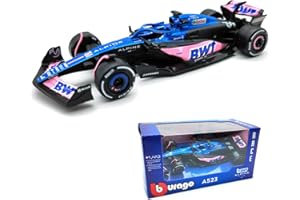 JODIYAAH Bburago 1/43 F1 2023 Alpine F1 Team A523 31# Esteban Ocon en alliage moulé sous pression Collection de modèle de voiture (Alpine A523 31#)