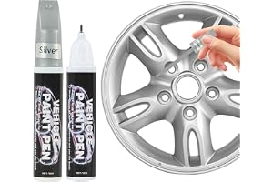 2 st silver bil retuschpenna, retuschpenna för automatisk repor, fälgraderare, reparation av fälgrepor och färgflisor på bilar, motorcyklar, cyklar