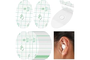 Sawanork 60 PCS Disposable Waterproof Ear Covers For Baby Kids, Ear Protection Cover Stickers for Swimming Showering Surfing and Water Sports