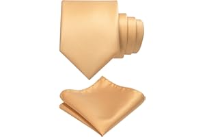 JEMYGINS Corbata de Hombre con SuperficieMate que incluye Pañuelo de Bolsillo