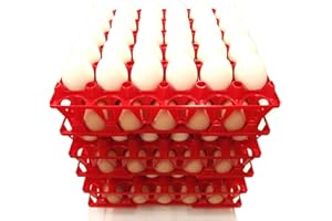 EASY MEDIA n. 10 pezzi cestello griglia portauova in plastica da 30 uova cadauno