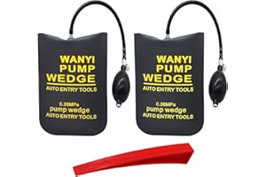 WANYI Air Wedge Up Bag TPU Fabric Air Wedge Pump Kits, Professional Pump Wedge Airbag, Inflatable Pump Bag Alignment Tool for Door Window Installation and Car Repair with 1Pcs Door wedge (2SR)
