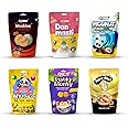 DOBIEE Multi Fruit Flavour Centre Filled Candies Combo of 6 Assorted Pack (Muskiee 50pcs, Don Masti 50pcs, Piconut 50pcs, My Toy & Joy - Mix, Funky Munky 50pcs, Imlee Blast 50pcs)