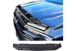 JHCHAN Protection de capot pour Ford Ranger T9 Raptor Wildtrak X Wildtrak Platinum XL XLT Limited Tremor 2023 2024 2025 ABS Protection contre les chutes de pierres