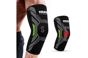 DIVIDERMY Tutore Gomito Epicondilite, Tutore Epicondilite Gomito, Fascia per Epicondilite Gomito, Gomitiera per Tendinite per Uomo e Donne, Tutore Sportivo con Elastiche Gomitiere, per Golf, Tennis (Nero, S)