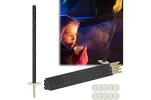 ACXIN 75 torce di cera, tempo di combustione, 100 minuti, con manico extra lungo, torcia da fuoco, da giardino, per escursioni notturne