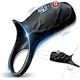 Vibrating Cock Ring Sex Toys for Men Couples, Sex Toy with 10 Modes Realistic Texture Adult Toys Erection Penis Ring for Testicles Stimulation Vibrator, Adult Sexy Toy Penis Extender Vibrators