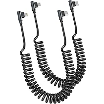 Cavo Lightning Spirale Da USB-C 90 Gradi, Certificato Ap Ple Carplay E