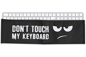 kwmobile Housse écran Clavier Compatible avec Apple Magic Keyboard avec Pavé Numérique - Protection Clavier PC - Blanc-Noir