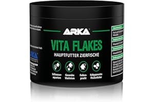 MICROBE-LIFT Flockenfutter für Zierfische – ARKA Vita Flakes 500 ml – hochwertiges, kaltgepresstes Alleinfutter für Süßwasseraquarien – unterstützt Farbenpracht, Vitalität & Wachstum – ohne Spirulina