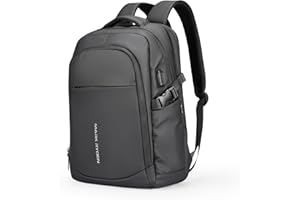 MARK RYDEN Markryden Mochila Antirrobo Impermeable, Mochila para Portátil Multiusos Puerto de Carga USB, Escolar Negocio Viajes Trabajo