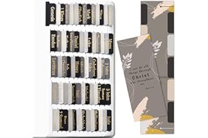 BCABO Goldfolien-Bibelreiter für Männer und Frauen, Goldfolien-Buchstaben, minimalistisch, laminiert, katholische Bibelregister-Tabs, 80 Buchreiter + 20 leere Tabs, einfach anzubringen und zu lesen,