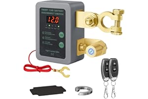 Mtchavno Stacca Batteria per Auto 12V 240A, Interruttore di Isolamento della Batteria Staccabatteria Automatico Antifurto Auto Senza Fili con Telecomando per Auto RV ATV Camion Barca Trattore