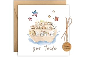 BOYATONG Cadeau en argent pour baptême avec enveloppes, carte de baptême, cadeau de baptême, cadeau de baptême, cadeau de baptême, cadeau original