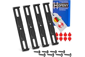 ‎HOFENY Hofeny Kennzeichenhalter Unsichtbarer Rahmenlos Nummernschildhalter für jedes Auto, Kennzeichenhalterung Set für 2 Kennzeichen, Kennzeichentafeln 110mm Kennzeichenrahmen, 3D /Österreich UNGEEIGNET