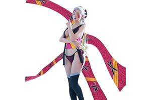 CR ROLECOS Mitsuri Cosplay for Demon Slayer Mitsuri Full Set Tomioka Giyuu Costume Giyuu Anime Outfit for Halloween