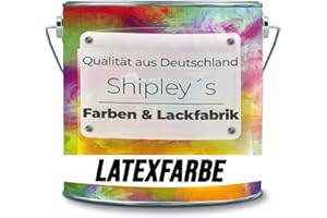 Shipley's Farben & Lackfabrik Latexfarbe Dispersionsfarbe strapazierfähige abwaschbare Wandfarbe in vielen exklusiven Farbtönen (1 l, Alt Rosa)