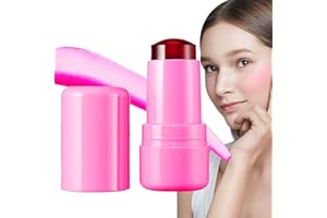 VIRTCOOY Milk Cooling Water Jelly Tint | Milk Jelly Tint,Jelly Blush,Water Jelly Tint Blush,Milk Jelly Blush Stick,Sheer Lip & Cheek Stain,Milk Makeup Water Jelly Tint,1,000+ Swipes Per Stick