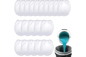 Xumann 20 Pcs 1 Gallon Paint Strainer Bag, Paint Strainers Sieve with Elastic Top Opening