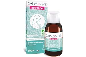 Calmosine - Digestion - Confort Digestif - Apaise et Calme - Bébé - Aux Extraits de Plantes Bio - Fleur d'oranger - Flacon 100 ml - Fabriqué en France