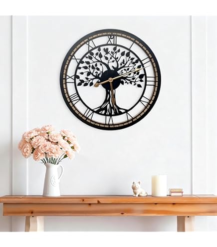 Whdifsag Horloge Murale Tree Of Life,horloges Pour Salon