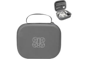 LKTOP Carrying Case for DJI Neo (No RC), Portable PU Leather Storage Bag, Waterproof Hard Case Neo Travel Bag, Compatible with DJI Neo Drone, Battery, Charger, Propellers Aceessories (9×7×3 in)