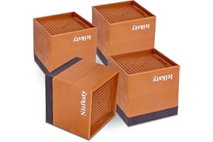 Niciksty Podwyższenie mebli, 4 sztuki, podwyższenie mebli, z regulacją wysokości, podwyższenie mebli, podwyższenie stołu, stopka słonia (7,5 cm)