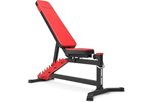 Marbo Sport Banco de entrenamiento ajustable de doble cara MS-L102 | negro o rojo - a elegir | Made in EU