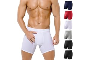 Arjen Kroos Boxers Homme Lot de 6 Coton et Entrejambe Ouvert, Calecon Homme, Confortable et Doux Caleçon