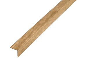 Alberts 478698 Perfil de ángulo, Plástico, decoración roble, 1000 x 20 x 20 mm